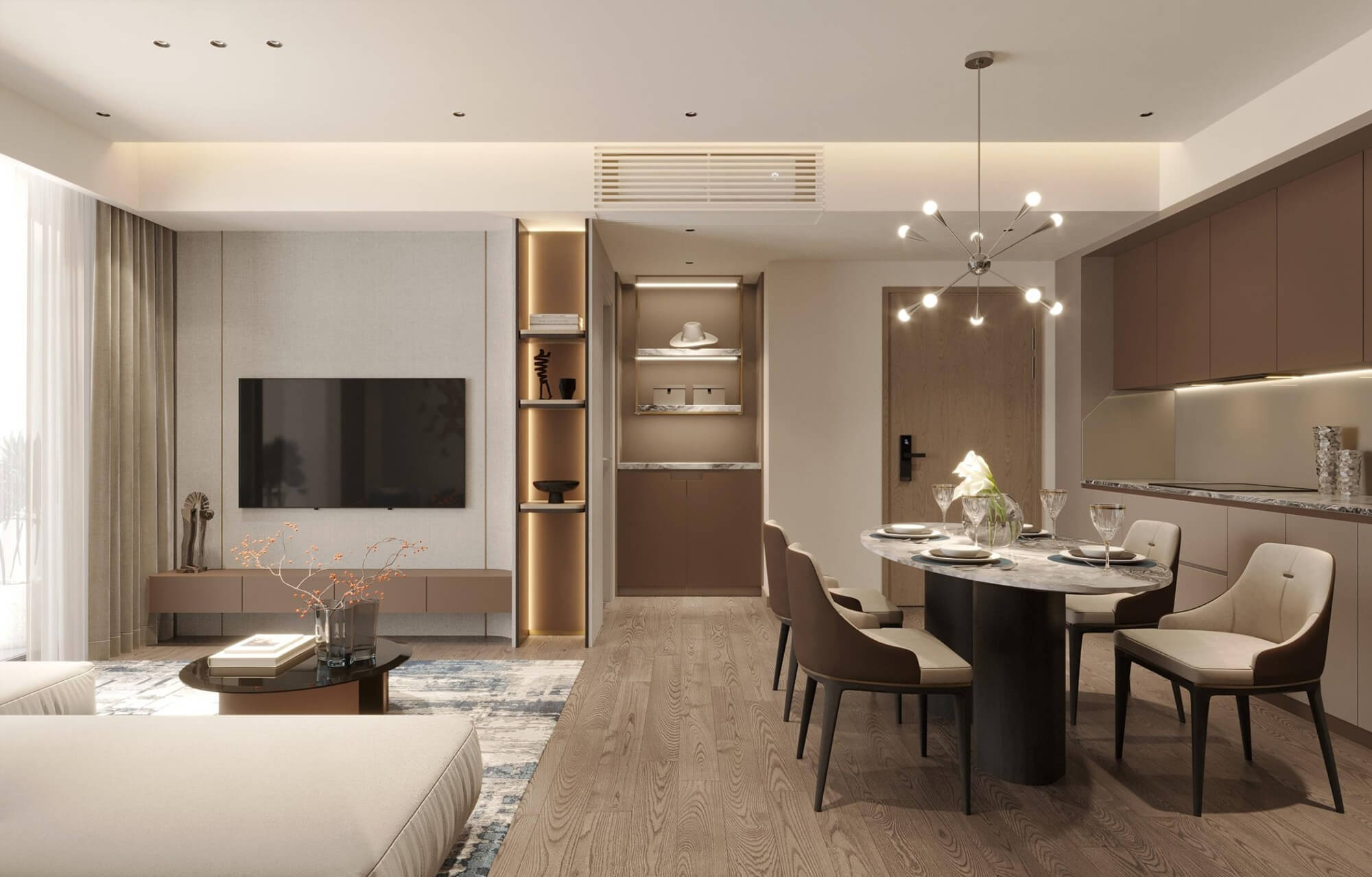 nội thất căn hộ aria bay hạ long